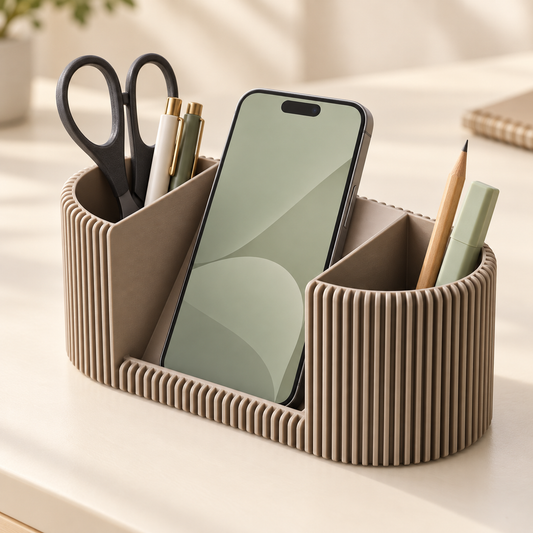 Phone Holder + Desk Organizer